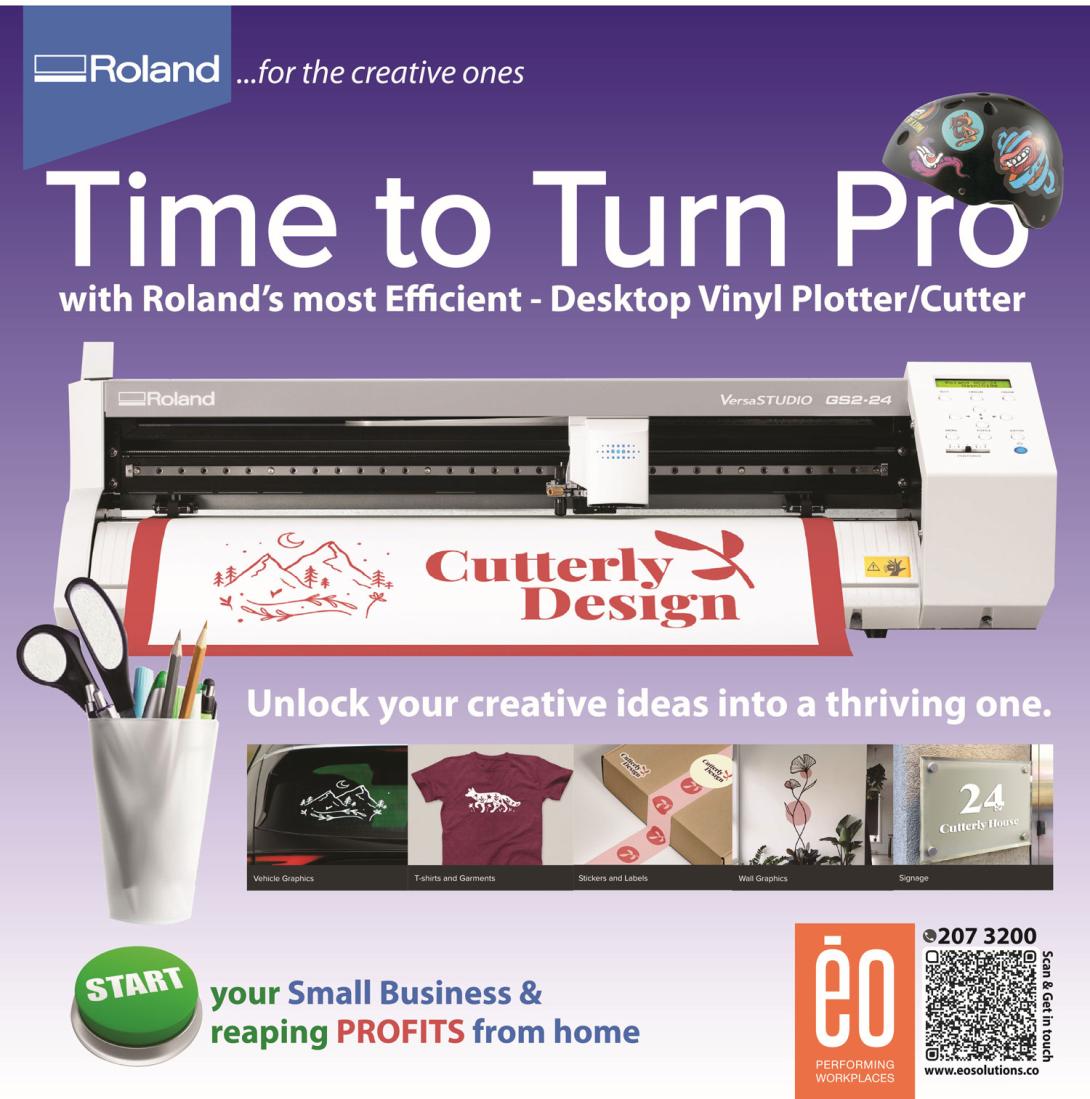 the Roland Small Vinyl Cutter